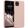 kwmobile Custodia Compatibile con Samsung Galaxy A22 5G Cover - Back Case per Smartphone in Silicone TPU - Protezione Gommata - coconut swirl