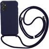 2NSPDRGNI Cover con Collana Compatibile con Samsung Galaxy A14 5G,Case con Laccio per Il Collo Custodia con Cordino,Soft silicone Blu