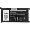 CYDZ-T&L battery YRDD6 per Dell Inspiron 5481 5583 3584 3781 Vostro 5481 5581 3583 5590 5490 3500 Latitude 3500,Compatibile con 1VX1H VM732 FDRHM WJPC4, 42Wh 3500mAh 11.4V
