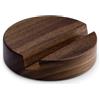 Gosknor Supporto per Telefono in Legno, Singolo Slot Rotondo Portatile Supporto Cellulare da Tavolo da Scrivania Organizer Cellulare per Cucina Bagno Ufficio Accessori