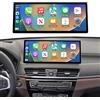 Ninetom Car Stereo da 12,3 pollici con schermo touch e supporto per Carplay wireless e Android Auto per BMW X1 Serie F48 dal 2016 al 2022 con sistema EVO, supporta Mirrorlink, telecamera e navigazione