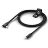 Satechi Cavo USB-C a USB-C con Angolo Retto 90 Gradi da 1 m, Ricarica Ultrarapida 240W, Trasferimento Dati 20Gbps, 4K@60Hz, Intrecciato, per iPhone, MacBook, Windows, Smartphone