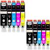 Amaprint 10 XL cartucce compatibili con Canon PGI 520 CLI 521 adatto per Pixma IP3600 IP4600 IP4700 MP540 MP550 MP560 MP620 MP630 MP640 MX860 MX870