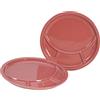 Creatable, 22925 - Piatti da fonduta universali, in porcellana, 4 pezzi, colore: Rosso
