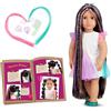 OG DOLLS Our Generation - Tina - Bambola cresci capelli da 46 cm - Occhi marroni realistici e capelli Arc-en-ciel lunghissimi - Giocattolo per bambini dai 3 anni in su