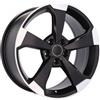 Cerchi in lega Dedica per Audi modello XE351 8.0x18 Nero Lucido