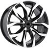 Cerchi in lega Dedica per Audi modello XF562 7.5x17 Nero Lucido