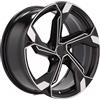 Cerchi in lega Dedica per Audi modello Y1201 8.5x19 Nero + Polish Half Matt
