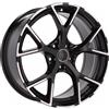 Cerchi in lega Dedica per Audi modello 3S5997 7.5x17 Nero Lucido