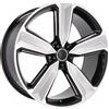 Cerchi in lega Dedica per Audi modello A5470 7.5x17 Nero Lucido