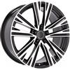 Cerchi in lega Dedica per Audi modello B1424 7.5x17 Nero Lucido