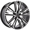 Cerchi in lega Dedica per Audi modello B1424 8.0x18 Nero Lucido