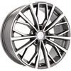 Cerchi in lega Dedica per Audi modello B1453 8.0x18 Grigio Lucido