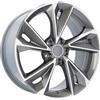 Cerchi in lega Dedica per Audi modello B1566 8.5x19 Grigio Lucido