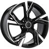 Cerchi in lega Dedica per Audi modello B1571 7.5x17 Nero Lucido