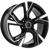 Cerchi in lega Dedica per Audi modello B1571 8.0x18 Nero Lucido