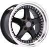 Cerchi in lega Dedica per BMW modello B1161 8.5x18 Nero + Bordo Lucido