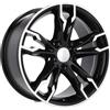 Cerchi in lega Dedica per BMW modello B1257 8.0x17 Nero Lucido