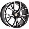 Cerchi in lega Dedica per BMW modello B1667 7.5x17 Nero Lucido