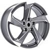 Cerchi in lega Dedica per Audi modello B5185 7.5x17 Grigio Lucido