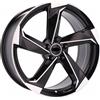 Cerchi in lega Dedica per Audi modello B5185 8.0x18 Nero Lucido