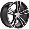 Cerchi in lega Dedica per BMW modello B5739 8.0x17 Nero Lucido