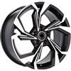 Cerchi in lega Dedica per Audi modello B5893 8.0x18 Nero Lucido