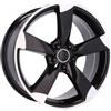 Cerchi in lega Dedica per Audi modello BK217 8.5x19 Nero Lucido