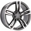 Cerchi in lega Dedica per BMW modello BK855 7.0x16 Grigio Lucido