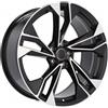 Cerchi in lega Dedica per Audi modello I5493 7.5x17 Nero Lucido