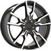 Cerchi in lega Dedica per BMW modello I5662 7.5x18 Nero + Polish Half Matt