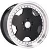 Cerchi in lega Dedica per Mercedes modello B5852 8.0x17 Nero + bordo lucido