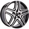 Cerchi in lega Dedica per Mercedes modello BK206 7.5x16 Nero lucido