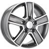 Cerchi in lega Dedica per Mercedes modello BK473 6.5x15 Grigio lucido