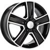 Cerchi in lega Dedica per Mercedes modello BK473 6.5x15 Nero lucido