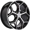 Cerchi in lega Dedica per BMW modello L1623 7.5x18 Nero Lucido