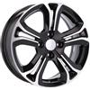 Cerchi in lega Dedica per Citroen modello A5108 6.0x16 Nero Lucido