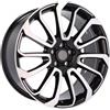 Cerchi in lega Dedica per Land Rover modello BY959 9.5x22 Nero Lucido