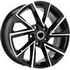 Cerchi in lega Dedica per Skoda modello FE181 6.5x16 Nero Lucido