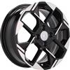 Cerchi in lega Dedica per Kia modello Y1184 5.5x14 Nero Lucido