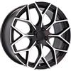 Cerchi in lega Dedica per Smart modello B1449 5.5x16 Nero + Polish Half Matt