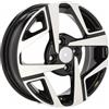 Cerchi in lega Dedica per Hyundai modello Y1245 5.0x14 Nero Lucido