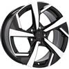 Cerchi in lega Dedica per Nissan modello XE173 6.5x16 Nero Lucido
