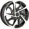 Cerchi in lega Dedica per Toyota modello B2477 5.5x14 Nero Lucido