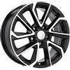 Cerchi in lega Dedica per Toyota modello B5463 6.5x15 Nero Lucido