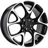 Cerchi in lega Dedica per Opel modello E236 7.5x17 Nero Lucido