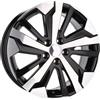 Cerchi in lega Dedica per Peugeot modello B5837 7.0x16 Nero Lucido