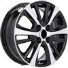 Cerchi in lega Dedica per Toyota modello I6072 5.5x15 Nero Lucido