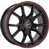 Cerchi in lega Dedica per RacingLine modello B5253 7.0x16 Nero Semi-Opaco
