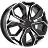 Cerchi in lega Dedica per Renault modello B5296 6.5x15 Nero Lucido
